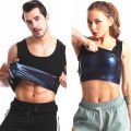 Men Hot Sweat Sauna Vest Shirt Body Shaper Sauna Effect Suit Slimming Weight Loss Fat Burner Workout Tank Tops Shapewear Male. 