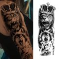 Arm Tattoo Sticker Wolf Lion Temporary Tattoo Sticker Tiger 3D Waterproof Tattoo for Men Women for Girls Boys Lover Couple. 
