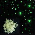 Wall Sticker Radium -Light green Star. 