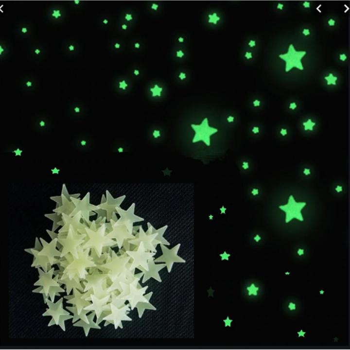 Wall Sticker Radium -Light green Star