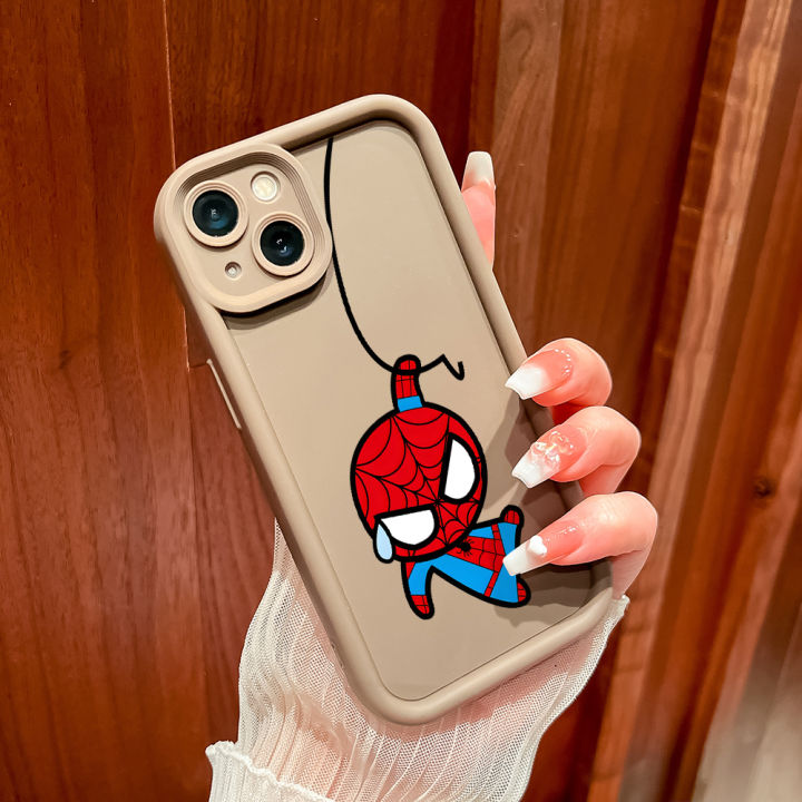Hontinga%20for%20Xiaomi%2011i%20Poco%20X4%20NFC%20Back%20Cover%20Cute%20Spider-Man%20Pattern%20Ladder%20Soft%20Camera%20Protection%20Rubber%20Phone%20Case%20-%20Image%204