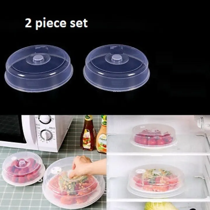 MICROWAVE%20FOOD%20COVER%20/%20Plate%20Cover%20Splatter%20Guard%20Non%20Stick%20Plastic%20Clear%20Dish%20Lid%20-%20Image%203