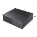 SKTC A10 Mini Desktop HTPC Computer Case Small 1U 7.3L Computer Case Stand or Lie Down Chassis.