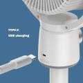 USB Plug-in Use Air Circulation Fan Household Electric Fan Turbine Silent Convection Floor Fan Timing, Operated Mini Fan.