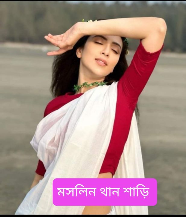 Tangail%20Halfsilk%20moslin%20than%20saree%20for%20woman%20-%20Image%204