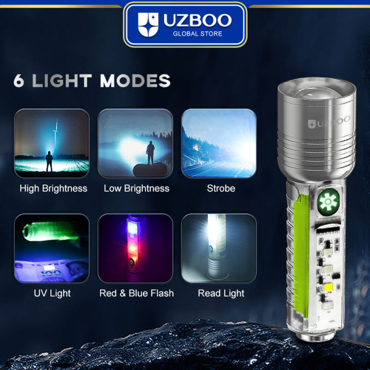 UZBOO%20Keychain%20Light%20Ultra%20Small%20Mini%20Multi-function%20Flashlight%20Handheld%20Mini%20Tactical%20Flashlight%20USB%20Rechargeable%206%20Modes%20Electric%20Torch%20Light%20Outdoor%20Flashlight%20for%20Camping%20/Hiking%20/Cycling%20-%20Image%205
