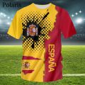 Spain Flag T Shirt National Emblem Football Jersey Cycling Clothes Basketball Soccer Tees Reino de España.