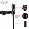 Arimic Lavalier Lapel Clip-on Omnidirectional Condenser Microphone Kit with cable adapter & windshield for iPhone Samsung.