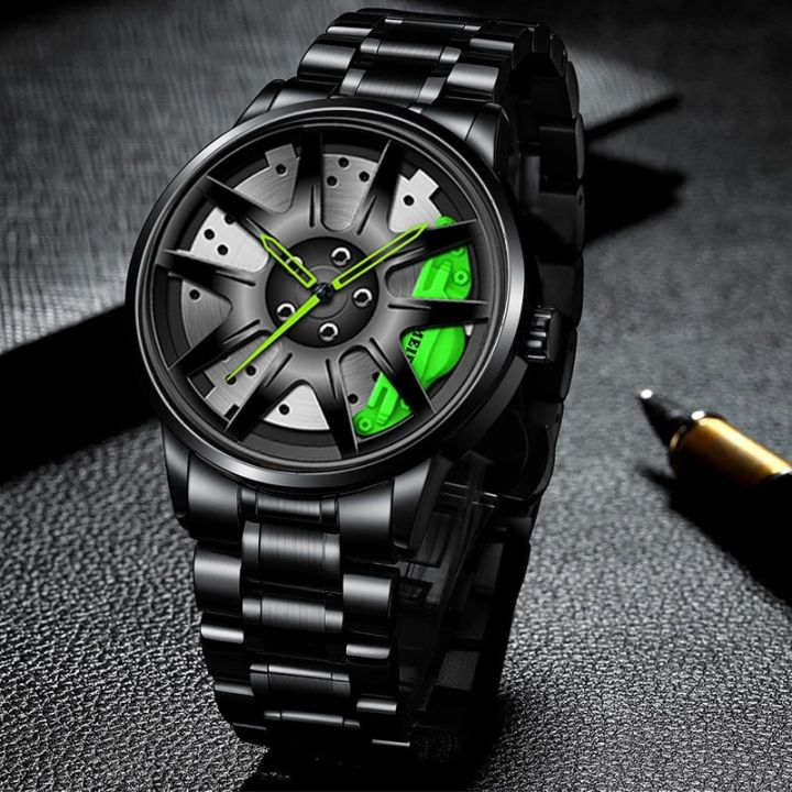 【beauty code store】Watches For Men Automatic Man WatchAutomatic Non  Mechanical Watch Car Wheel Quartz Watch Wrist Watch - Main Image