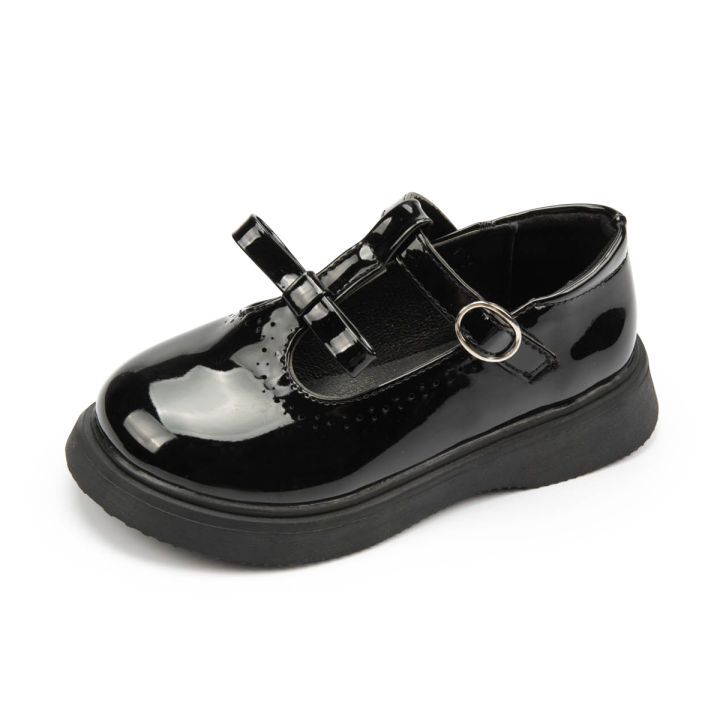 KIDSUN%20Fashion%20Children's%20Shoes%20Simple%20Bow%20Buckle%20Black%20Leather%20Shoes%20Classic%20Cute%20Versatile%20Princess%20Dress%20Shoes%20-%20Image%207