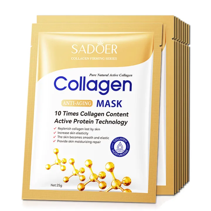 20pcs%20Snail%20Collagen%20Face%20Mask%20skincare%20Moisturizing%20Brightening%20Firming%20Facial%20Masks%20Face%20Sheet%20Mask%20Korean%20Skin%20Care%20-%20Image%202