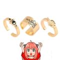 SAILI Daily Decoration Anya Loid Forger Yor Forger Boys Girls Alloy Anime X Family Ring Cosplay Ring Jewelry Accessories. 