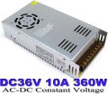 DC36VOLT 10A 360W SWITCHING POWER SUPPLY FACTORY SALES SMPS DRIVER 110V 220V AC-DC 36V TRANSFORMER FOR STEPPER CNC CCTV 3D PRINTER. 