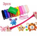 Foam clay for kids-3pcs/Super Light Clay with 3 Tools Air Drying Light Polymer Plasticine Modelling Handmade Educational Toy. 