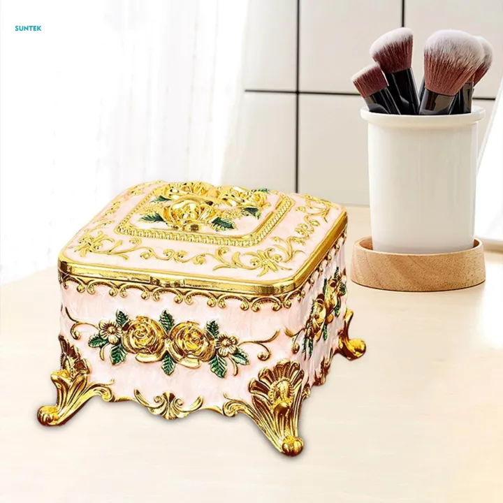European%20Style%20Vintage%20Jewelry%20Box%20Enameled%20Trinket%20Box%20Keepsake%20Box%20for%20Women%20Girls%20Gift%20,%20Square%20-%20Image%204