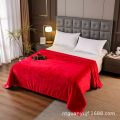 Flannel solid color thickened warm blanket double-sided velvet multifunctional single double blanket gift blanket. 