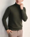 Mens Premium Cotton Turtleneck Long Sleeve Knit Sweater From Levin.