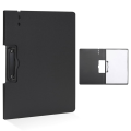 A4 Foldable Clipboard Black Clipboard Folder with Cover, Non-Punch Binder, Letter Paper Folder, in Schools and Business Offices. 