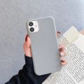 Gray color Matte Phone Case For iphone 11 Pro XS Max XR X 8 7 6S 6 Plus SE 2020 12 mini 12 Pro Max Soft TPU Back Cover. 