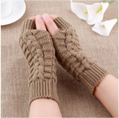 New%20Women%20Fashion%20Winter%20Fingerless%20Gloves%20Girl%20Warm%20Soft%20Wool%20Knitted%20Mittens%20Wrist%20Arm%20Hand%20Half%20Finger%20Elastic%20Short%20Gloves%201Pair%20-%20Image%202