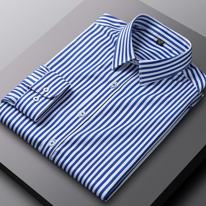 Men's%20Stretch%20Striped%20Shirt%20Long%20Sleeve%20Non%20Iron%20Button%20Up%20Stripe%20Business%20Formal%20Shirt%20Regular%20Fit%20Stylish%20Dress%20Shirts%20for%20Men%20-%20Image%206
