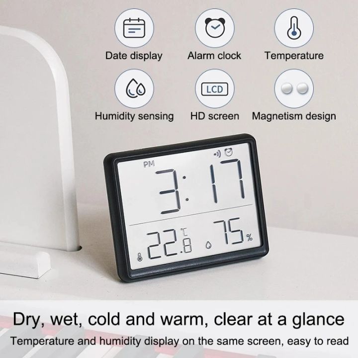 Refrigerator%20Magnetic%20Alarm%20Clock%20Large%20Screen%20Date%20Temperature%20Humidity%20Multi-functional%20LCD%20Digital%20Desktop%20Table%20Wall%20Clocks%20-%20Image%202