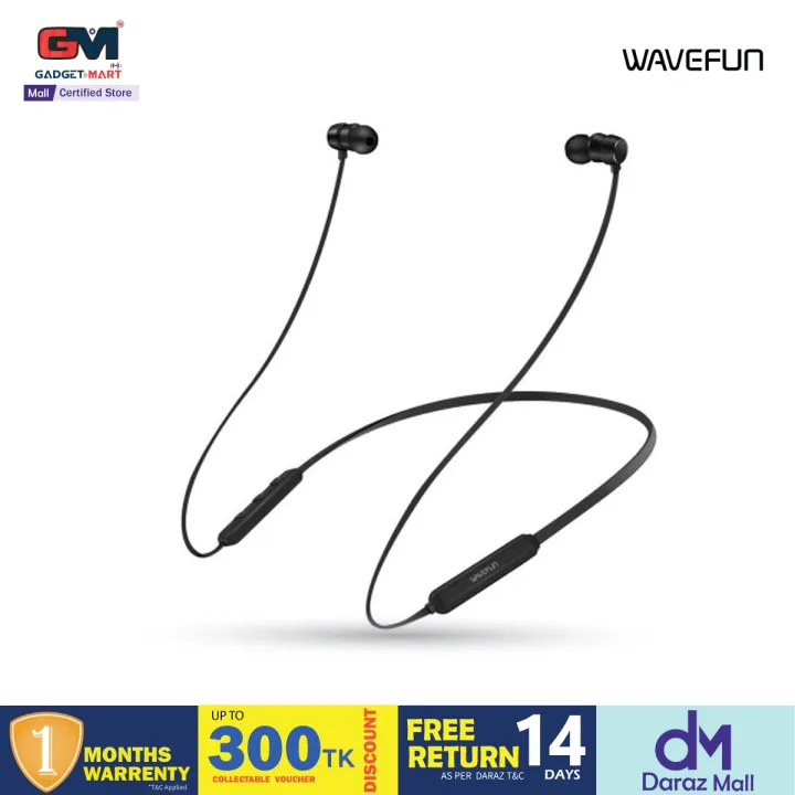 Wavefun Flex Pro 2024 Quick Charging Neckband Bluetooth Headphones V5.3 Earbuds Type C Music and Gaming Dual Mode TWS Group Mode Wireless Headphones Stereo Headset for Phone Xiaomi iPhone Android
