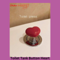 Toilet Tank Button Heart-shaped Toilet Buttons Charming Bathroom for Replacement-Onex BD.