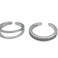Luxury 925 Sterling Silver Toe Rings For Women Zircon Fine Jewelry Toe Ring Silver CZ Toe Ring. 
