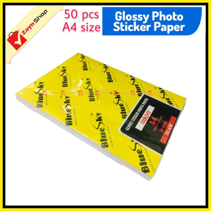 Sticker%20Photo%20Paper%20Glossy%20Self%20Adhesive%20A4%20size%20135gsm%20Pack%20of%20%2050%20Pcs%20for%20Inkjet%20printer%20-%20Image%207