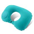 Portable Press Type Inflatable Air U-shaped Neck Pillow for Travel Office Airplane Home Car and Camping - Portable Travel Pillow. 