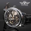 A generation of foreign trade wholesale t Winner watch full hollow men's and women's lovers mechanical watch.