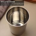 Stainless Steel Glass Set ( Pack Of 4 ) Glass Set  (360 Ml, Steel) - Coffee Mug. 