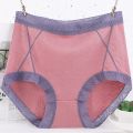Xl-6xl Cotton Panties Women's Underwear Panty Lace Panties Plus Size High Waist Traceless Shorts Female Lingerie Briefs.