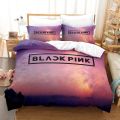 KPOP BlackPink 2 IN 1 Bedsheet Set Single Size Duvet Cover Quilt Cover Child Home Bedroom Comfortable Washable Pillowcase Set G. 