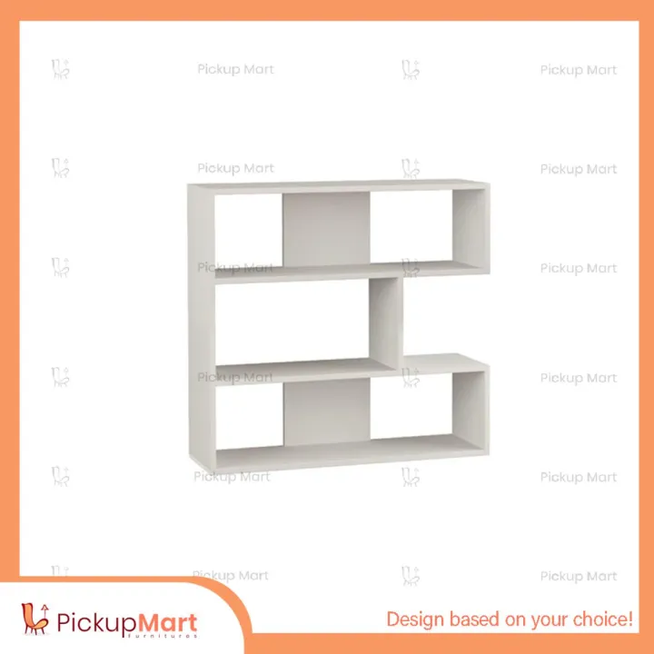 Laminated Board Book Shelf Showpiece Rack BS - 82 (white) | Daraz.com.bd