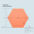 8 Pack Self-Adhesive Hexagonal Acoustic Panel,Orange.