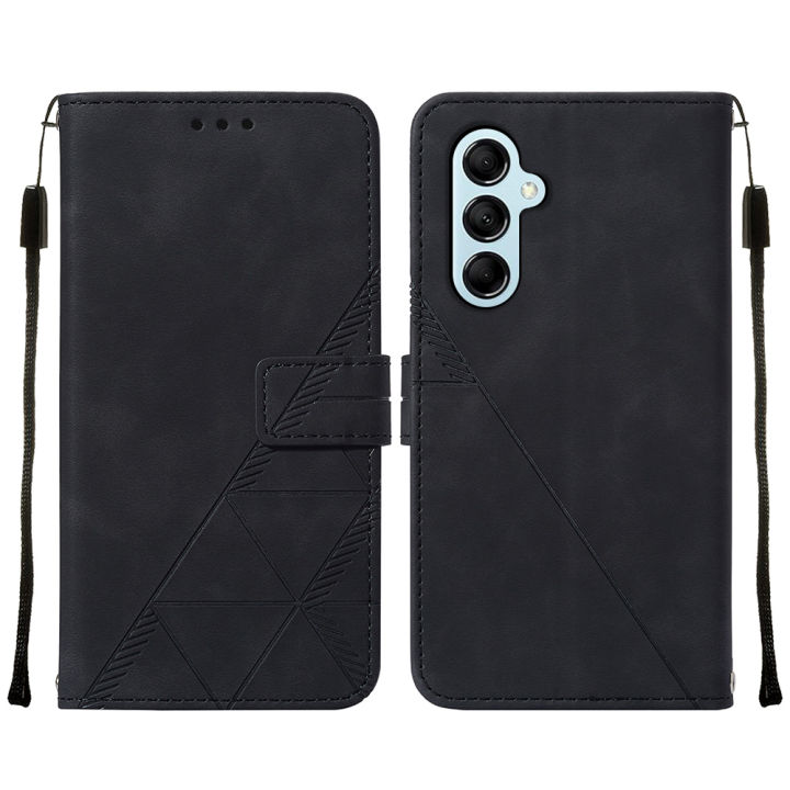 lthmy%20for%20Samsung%20Galaxy%20M14%205G%20case%20slim%20Embossed%20PU%20Leather%20Flip%20Stand%20Wallet%20Card%20Slots%20Cover%20-%20Image%209