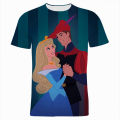Disney T-Shirts Sleeping Beauty Cartoon Anime Maleficent 3D Print Streetwear Men Women Fashion Oversized T Shirt Kids Tees Tops. 