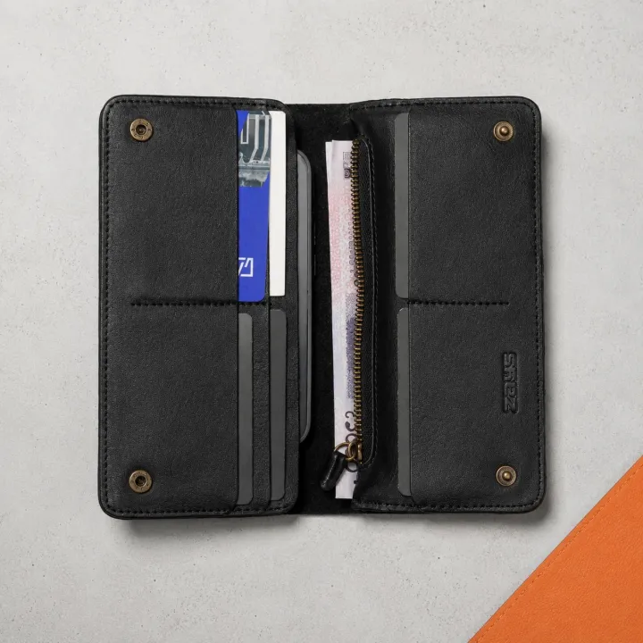 Zays%20Premium%20Full-Grain%20Leather%20Long%20Wallet%20for%20Men%20&%20Women,%20Slim%20Wallet%207.4%20x%203.5%20x%200.5%20Inch,%206%20Card%20Slots,%20Cash%20Compartment,%20Zipper%20Pocket,%20Mobile%20Holder%20Fits%206.9%20Inch%20Phone,%20Formal%20&%20Casual%20Gift%20Wallet%20-%20Image%205