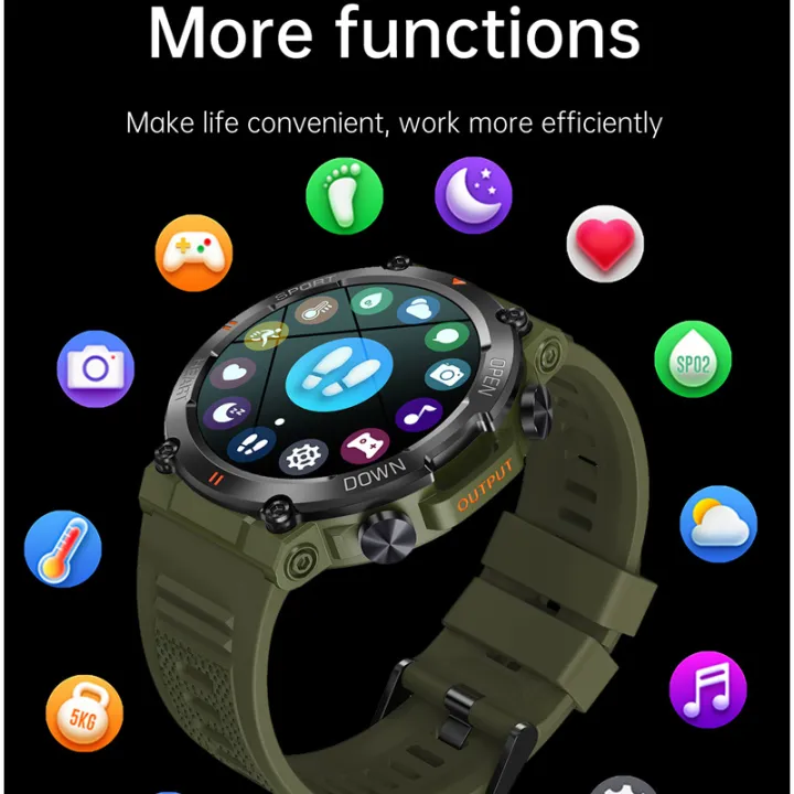 New%20K56%20Pro%20Smart%20Watch%20Men%20Bluetooth%20Call%20Sport%20Tracker%20400mAh%20Long%20Standby%201.39%20Inch%20360*360%20HD%20Screen%20Outdoors%20Smartwatch%20-%20Image%204