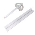 Angle Protractor Angle Finder Ruler Aluminum Alloy Protractor Woodworking Ruler Angle Measure Tool with Backstop a. 