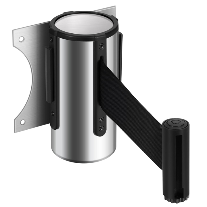 Retractable Belt Barrier 2/3/5/10m Retractable Belt Barrier, Wall Mounted Queue Rope Barrier, Crowd Control Ribbon, Line Dividers For Crowds For Outdoor Parking Lot - View #3