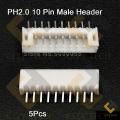 2Pcs- 10Pin Female Housing JST XH Male Header 10 Pin 2.54mm Pitch Male Connector For Electronics Projects PCB Mount Circuit Cables Breadboard Friendly DIY. 