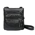 Small Soft Pu Leather Casual Women Bag Purse Wash White Shoulder Bags for Women Adjustable Pocket Ladies Crossbody Bag(23CMx25CMx5CM,).