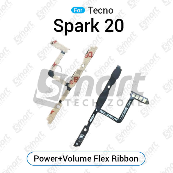 Tecno%20Spark%2020%2020c%2020%20Pro%2020%20Pro%20Plus%20KJ6%20KJ5%20BG7%20KJ7%20Power%20on%20/%20off%20Switch%20Button%20Side%20Volume%20Up%20Down%20Buttons%20Flex%20Cable%20Replacement%20Parts%20-%20Image%205