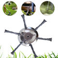 6 Inch Steel Grass Trimmer Head 3 or 6 Knife Mower Wire Weed Blade for Garden Lawn Trimmer Head Lawnmover Power Tools. 