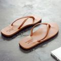 Fashion New Summer Non Slip Comfortable EVA Sole Soft Slippers Men's Flip Flops for Beach Daily 2024 Lovers Slipper Shoes Home. 
