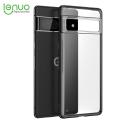 Lenuo for Google Pixel 7 Pro Case 4-corner Shockproof Protection Silicon Bumper + PC Frosted Semi Transparent Phone Back Cover. 