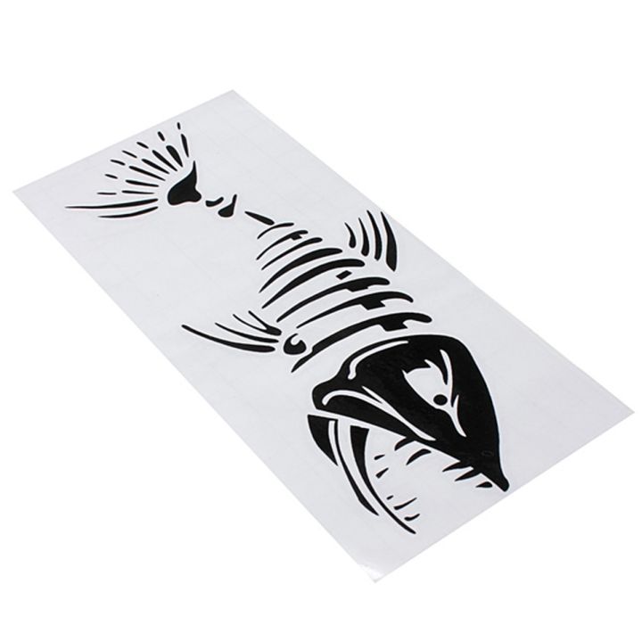 ANGRY SHARK FISH Funny Sticker VINYL DECAL BLACK For CAR AUTO BOAT ...